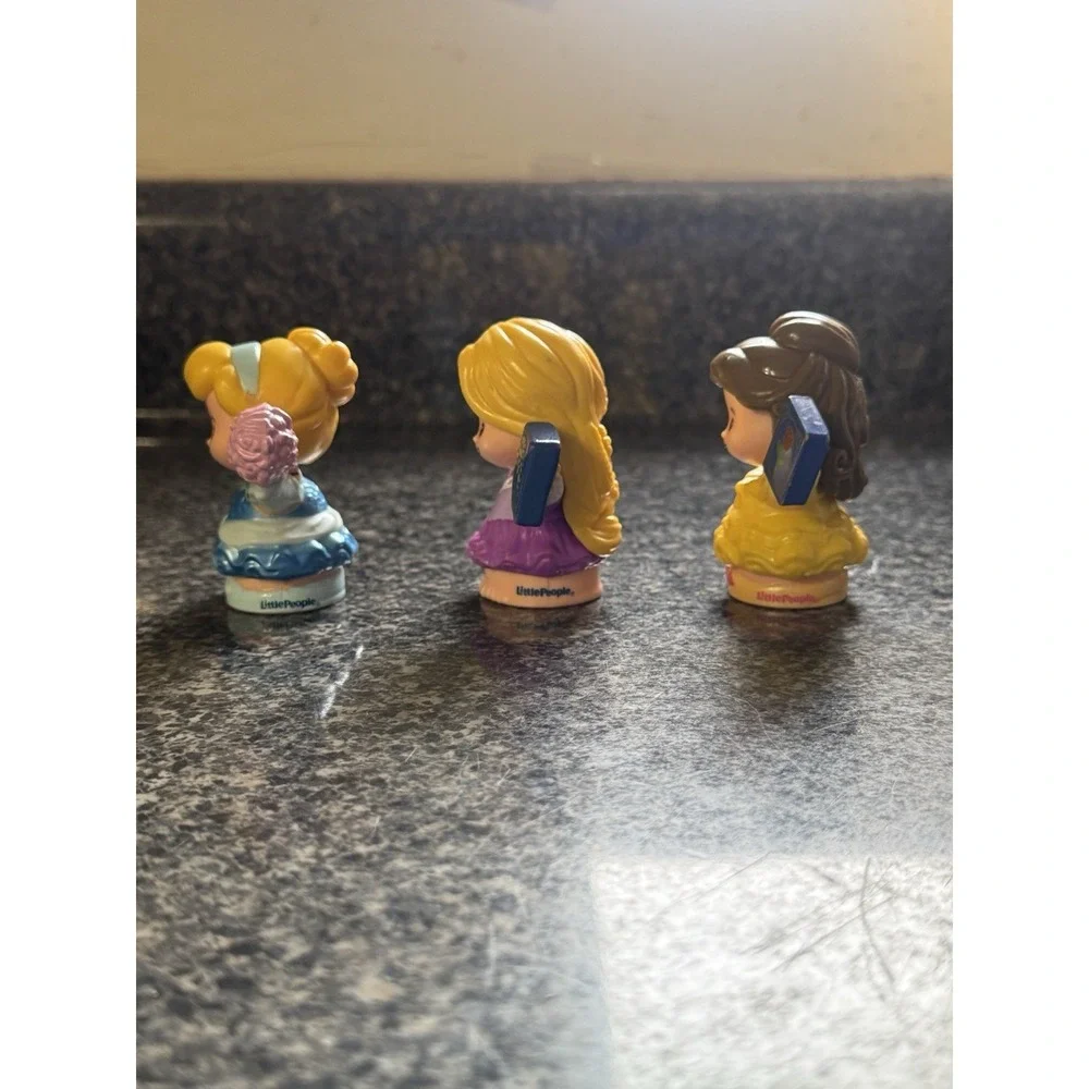 Disney Princesses Little People Set Of 3 Cinderella, Repunzle, Belle